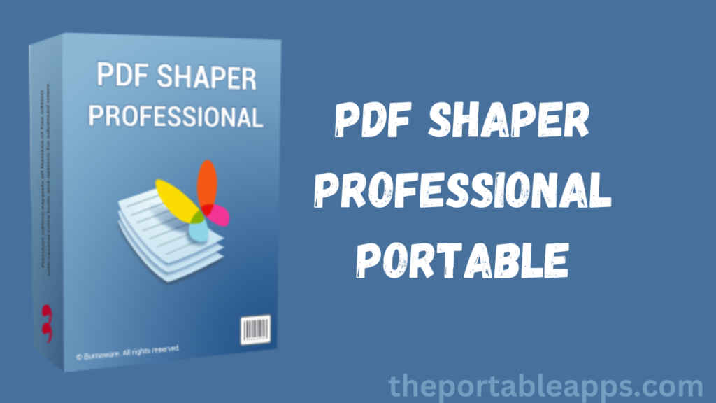 PDF Shaper Professional portable